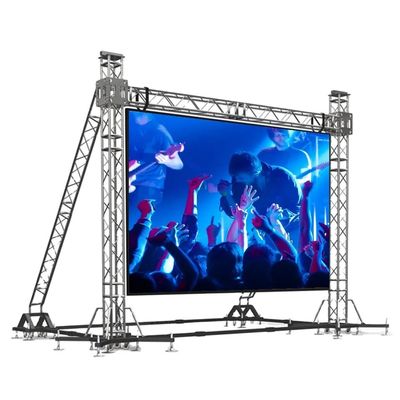 Slim Rental Ringan Outdoor Led Display 1R1G1B1W SMD1921 Led Screen On Hire