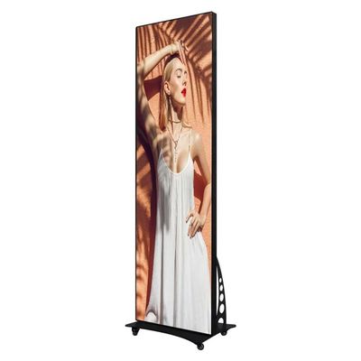 1920-3840HZ Indoor IP31 Poster LED Display Screen Dengan Kecerahan yang Dapat Disesuaikan