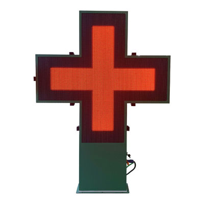 960x960mm Full Color Outdoor LED Cross Display Untuk Toko Farmasi Disesuaikan