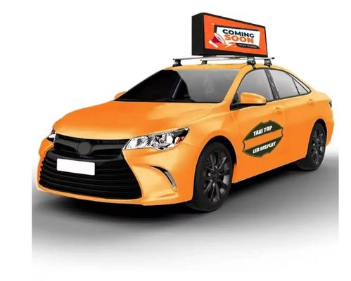 3-in-1 RGB LED Display dengan IP65 Perlindungan Car Top Display Screen