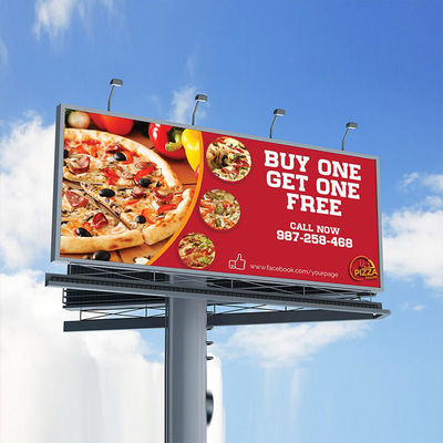 Full Color Outdoor LED Display Boards Kecerahan Tinggi Dengan Perlindungan IP65