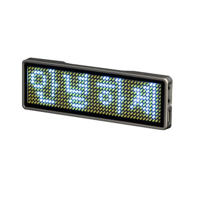 93*30*6mm Creative LED Display Nama Lencana, Mengeruk Wireless Led Nama Plat