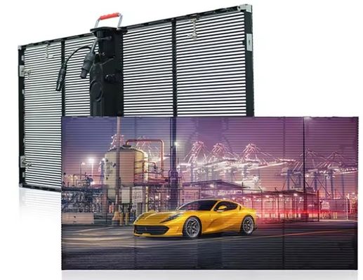 Layar LED transparan 4K dengan konsumsi daya rendah Layar LED transparan