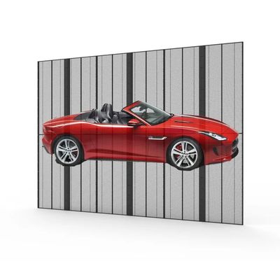 Fleksibel Full Color Commercial Clear Led Display untuk Kaca Jendela Iklan