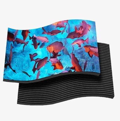 Layar modul LED melengkung fleksibel dalam ruangan untuk presentasi visual yang menakjubkan