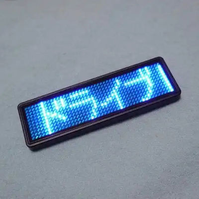 Bluetooth Control LED Name Badge Baterai Lithium Polymer IP31 Berfungsi