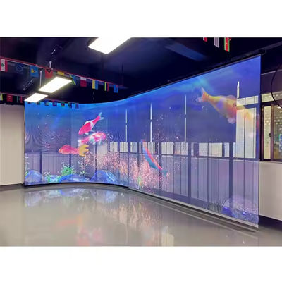 P3.9-7.8 Layar Tampilan LED Transparan Indoor Warna Penuh Dengan Kecerahan Tinggi