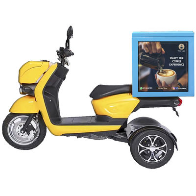 Layar Kotak Pengiriman LED, Layar Kotak Takeout, Tanda Kotak Takeaway LED dengan Model P2.5 untuk Motor